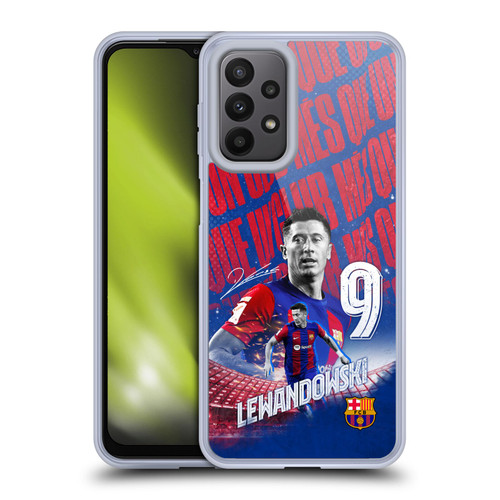 FC Barcelona 2023/24 First Team Robert Lewandowski Soft Gel Case for Samsung Galaxy A23 / 5G (2022)