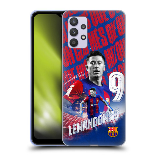 FC Barcelona 2023/24 First Team Robert Lewandowski Soft Gel Case for Samsung Galaxy A32 5G / M32 5G (2021)