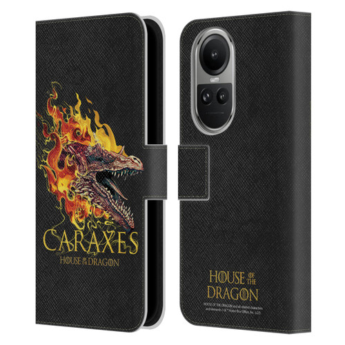 House Of The Dragon: Television Series Art Caraxes Leather Book Wallet Case Cover For OPPO Reno10 5G / Reno10 Pro 5G