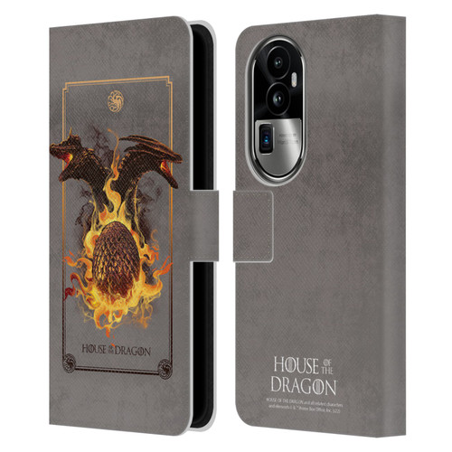 House Of The Dragon: Television Series Art Syrax and Caraxes Leather Book Wallet Case Cover For OPPO Reno10 Pro+