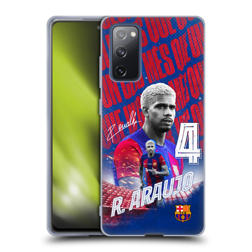 FC Barcelona 2023/24 First Team Ronald Araújo Soft Gel Case for Samsung Galaxy S20 FE / 5G
