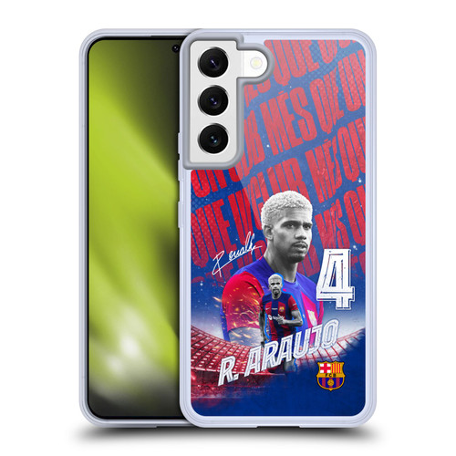 FC Barcelona 2023/24 First Team Ronald Araújo Soft Gel Case for Samsung Galaxy S22 5G