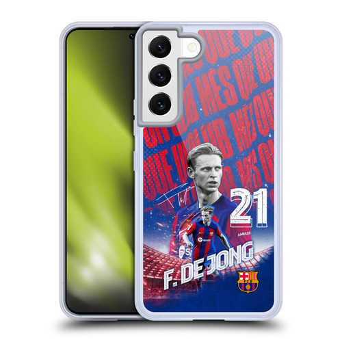 FC Barcelona 2023/24 First Team Frenkie de Jong Soft Gel Case for Samsung Galaxy S22 5G