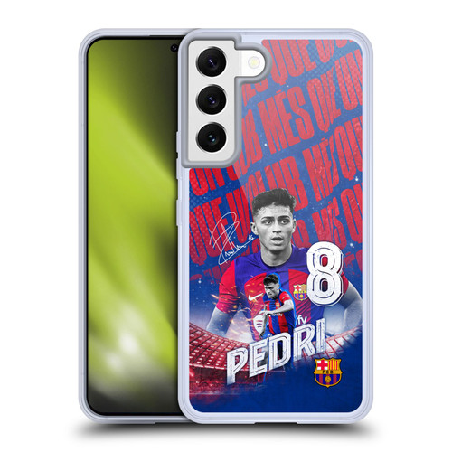 FC Barcelona 2023/24 First Team Pedri Soft Gel Case for Samsung Galaxy S22 5G