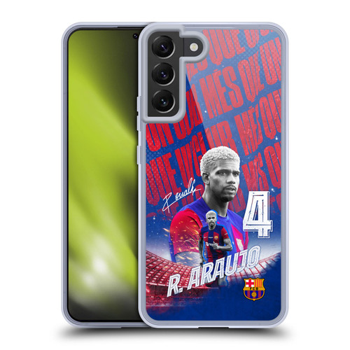 FC Barcelona 2023/24 First Team Ronald Araújo Soft Gel Case for Samsung Galaxy S22+ 5G