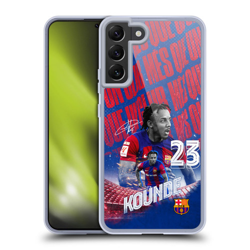 FC Barcelona 2023/24 First Team Jules Koundé Soft Gel Case for Samsung Galaxy S22+ 5G