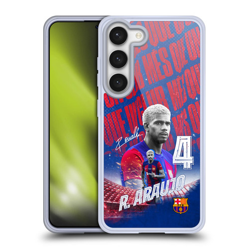 FC Barcelona 2023/24 First Team Ronald Araújo Soft Gel Case for Samsung Galaxy S23 5G