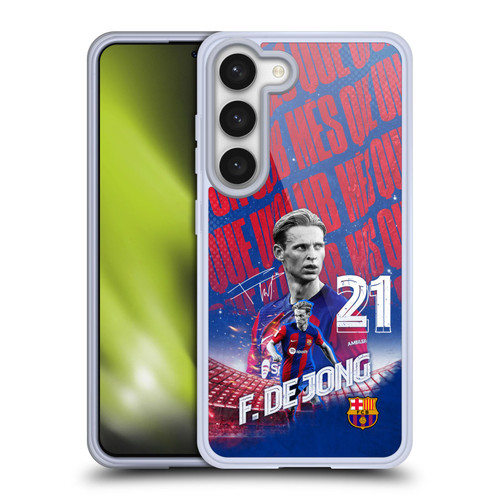 FC Barcelona 2023/24 First Team Frenkie de Jong Soft Gel Case for Samsung Galaxy S23 5G