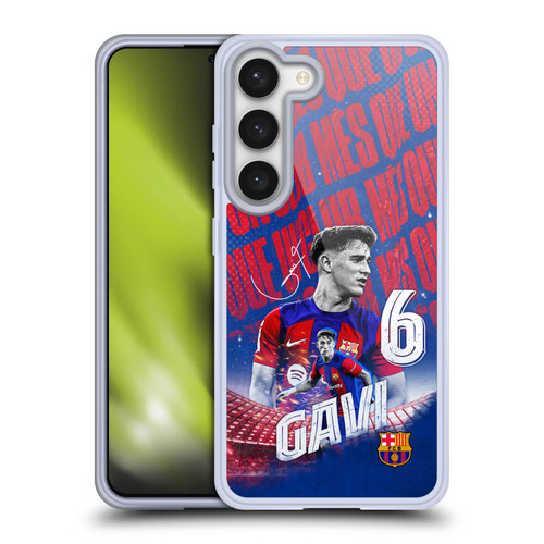 FC Barcelona 2023/24 First Team Gavi Soft Gel Case for Samsung Galaxy S23 5G