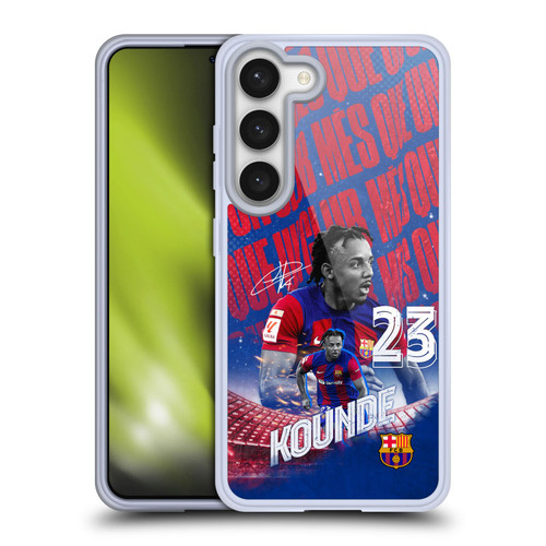 FC Barcelona 2023/24 First Team Jules Koundé Soft Gel Case for Samsung Galaxy S23 5G