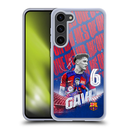 FC Barcelona 2023/24 First Team Gavi Soft Gel Case for Samsung Galaxy S23+ 5G