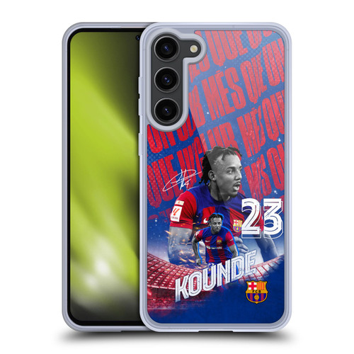 FC Barcelona 2023/24 First Team Jules Koundé Soft Gel Case for Samsung Galaxy S23+ 5G