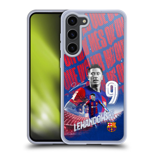 FC Barcelona 2023/24 First Team Robert Lewandowski Soft Gel Case for Samsung Galaxy S23+ 5G