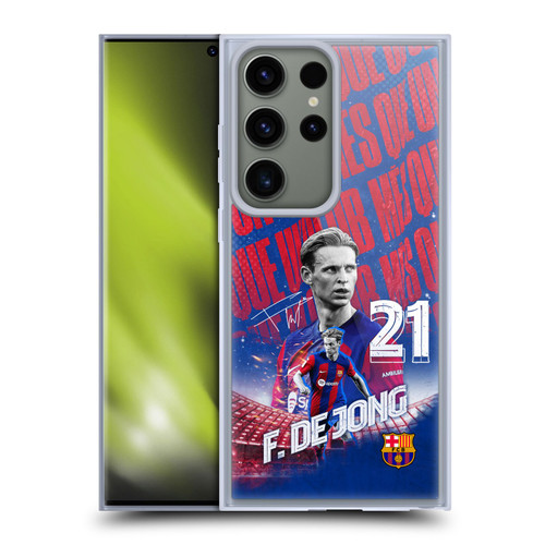 FC Barcelona 2023/24 First Team Frenkie de Jong Soft Gel Case for Samsung Galaxy S23 Ultra 5G