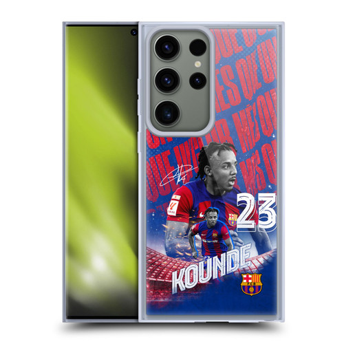 FC Barcelona 2023/24 First Team Jules Koundé Soft Gel Case for Samsung Galaxy S23 Ultra 5G