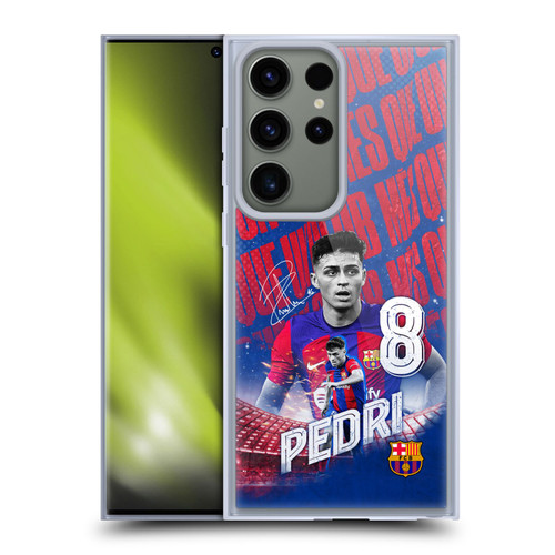 FC Barcelona 2023/24 First Team Pedri Soft Gel Case for Samsung Galaxy S23 Ultra 5G