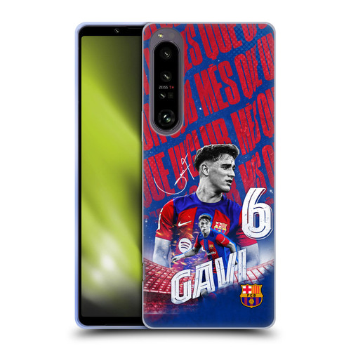 FC Barcelona 2023/24 First Team Gavi Soft Gel Case for Sony Xperia 1 IV