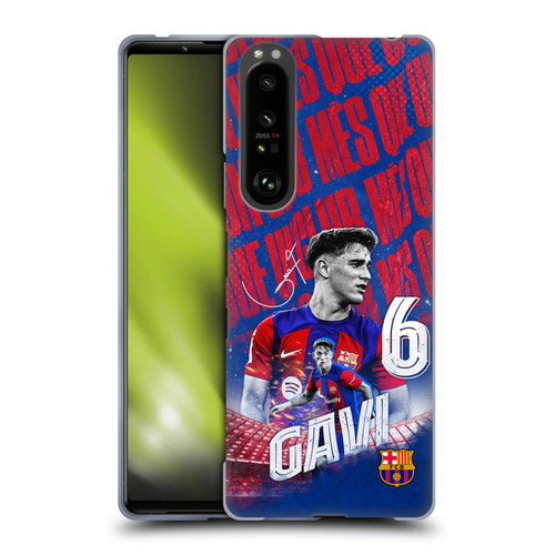 FC Barcelona 2023/24 First Team Gavi Soft Gel Case for Sony Xperia 1 III