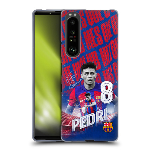 FC Barcelona 2023/24 First Team Pedri Soft Gel Case for Sony Xperia 1 III