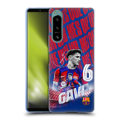 FC Barcelona 2023/24 First Team Gavi Soft Gel Case for Sony Xperia 5 IV