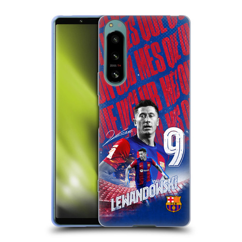 FC Barcelona 2023/24 First Team Robert Lewandowski Soft Gel Case for Sony Xperia 5 IV