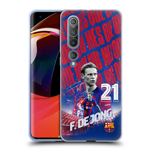 FC Barcelona 2023/24 First Team Frenkie de Jong Soft Gel Case for Xiaomi Mi 10 5G / Mi 10 Pro 5G