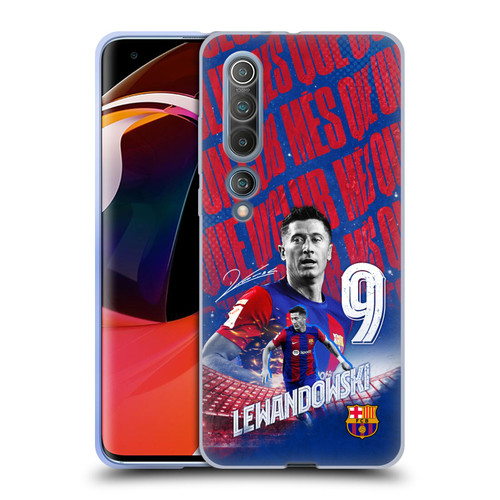 FC Barcelona 2023/24 First Team Robert Lewandowski Soft Gel Case for Xiaomi Mi 10 5G / Mi 10 Pro 5G