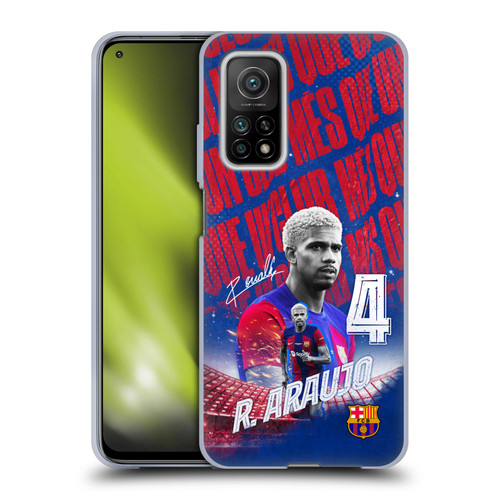 FC Barcelona 2023/24 First Team Ronald Araújo Soft Gel Case for Xiaomi Mi 10T 5G