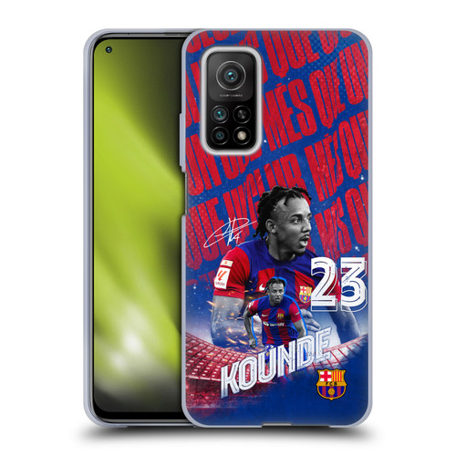 FC Barcelona 2023/24 First Team Jules Koundé Soft Gel Case for Xiaomi Mi 10T 5G