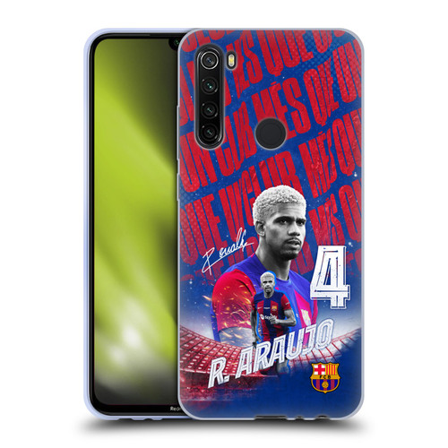 FC Barcelona 2023/24 First Team Ronald Araújo Soft Gel Case for Xiaomi Redmi Note 8T