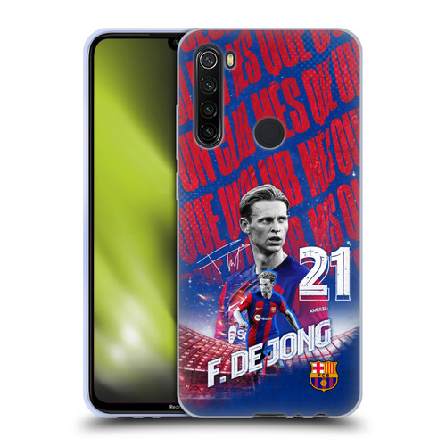 FC Barcelona 2023/24 First Team Frenkie de Jong Soft Gel Case for Xiaomi Redmi Note 8T