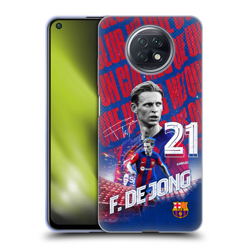 FC Barcelona 2023/24 First Team Frenkie de Jong Soft Gel Case for Xiaomi Redmi Note 9T 5G