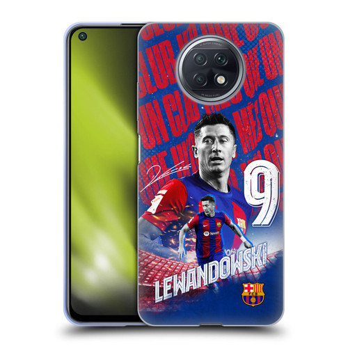 FC Barcelona 2023/24 First Team Robert Lewandowski Soft Gel Case for Xiaomi Redmi Note 9T 5G