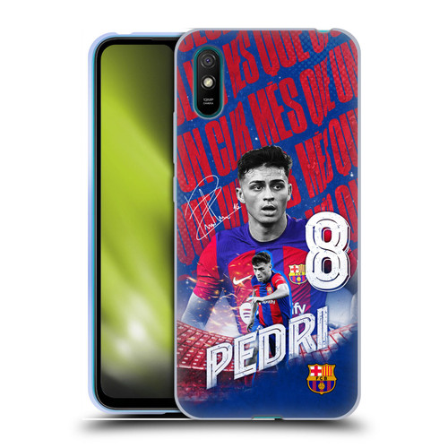 FC Barcelona 2023/24 First Team Pedri Soft Gel Case for Xiaomi Redmi 9A / Redmi 9AT