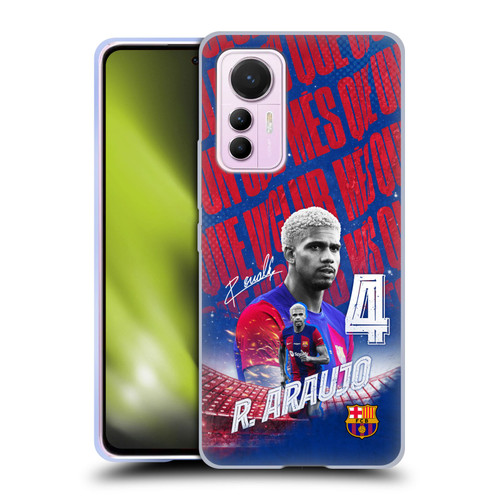 FC Barcelona 2023/24 First Team Ronald Araújo Soft Gel Case for Xiaomi 12 Lite