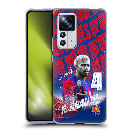 FC Barcelona 2023/24 First Team Ronald Araújo Soft Gel Case for Xiaomi 12T Pro