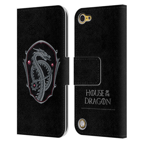 House Of The Dragon: Television Series Graphics Dragon Badge Leather Book Wallet Case Cover For Apple iPod Touch 5G 5th Gen