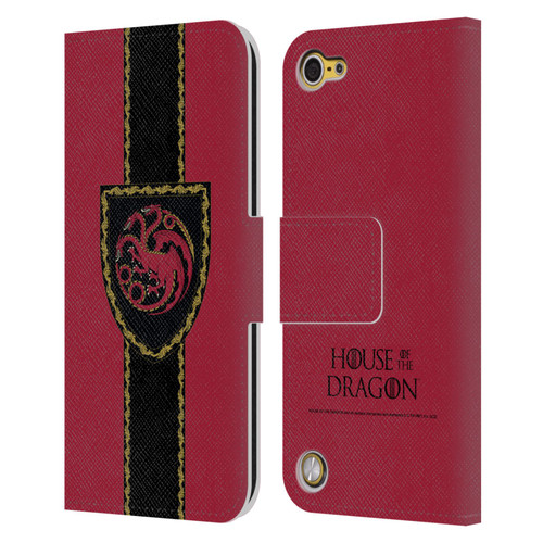 House Of The Dragon: Television Series Graphics Shield Leather Book Wallet Case Cover For Apple iPod Touch 5G 5th Gen