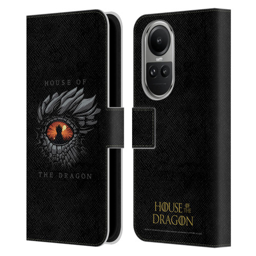 House Of The Dragon: Television Series Graphics Dragon Eye Leather Book Wallet Case Cover For OPPO Reno10 5G / Reno10 Pro 5G