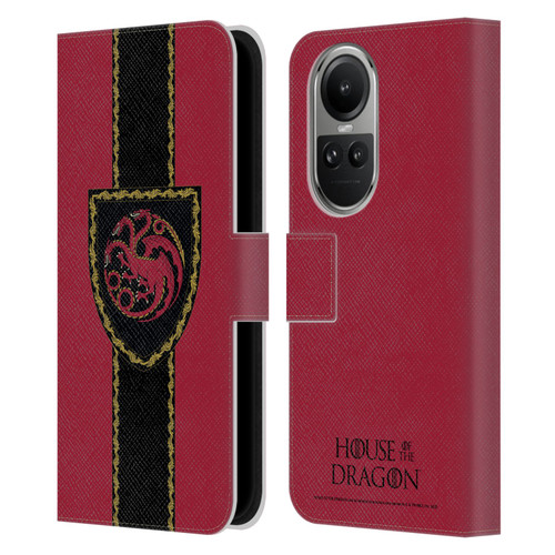 House Of The Dragon: Television Series Graphics Shield Leather Book Wallet Case Cover For OPPO Reno10 5G / Reno10 Pro 5G