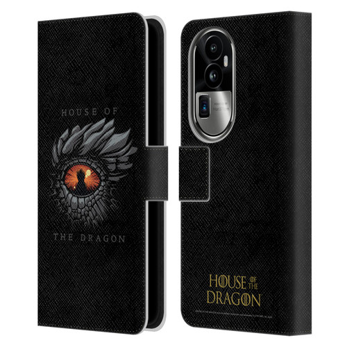 House Of The Dragon: Television Series Graphics Dragon Eye Leather Book Wallet Case Cover For OPPO Reno10 Pro+