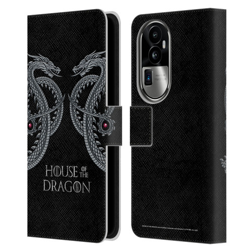 House Of The Dragon: Television Series Graphics Dragon Leather Book Wallet Case Cover For OPPO Reno10 Pro+