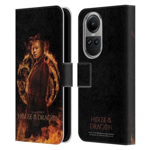 House Of The Dragon: Television Series Key Art Rhaenyra Leather Book Wallet Case Cover For OPPO Reno10 5G / Reno10 Pro 5G