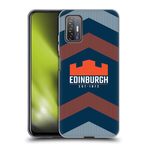 Edinburgh Rugby Logo Art Lines Soft Gel Case for HTC Desire 21 Pro 5G