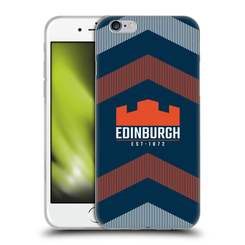 Edinburgh Rugby Logo Art Lines Soft Gel Case for Apple iPhone 6 / iPhone 6s