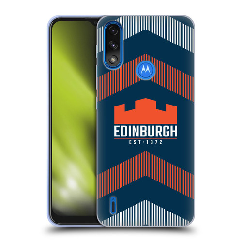 Edinburgh Rugby Logo Art Lines Soft Gel Case for Motorola Moto E7 Power / Moto E7i Power