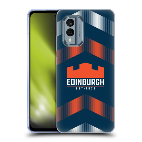 Edinburgh Rugby Logo Art Lines Soft Gel Case for Nokia X30