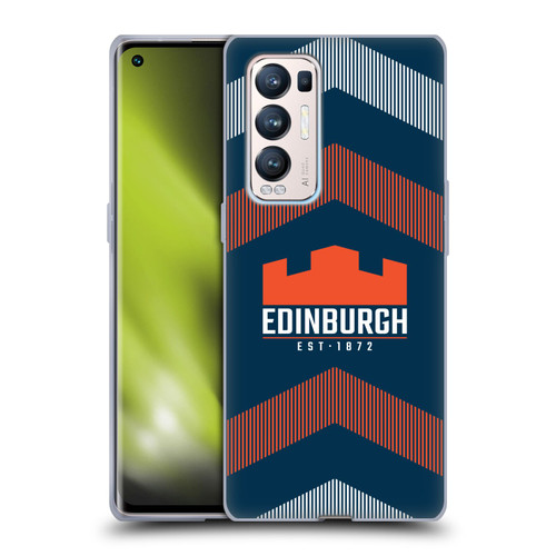 Edinburgh Rugby Logo Art Lines Soft Gel Case for OPPO Find X3 Neo / Reno5 Pro+ 5G
