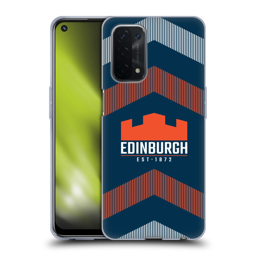 Edinburgh Rugby Logo Art Lines Soft Gel Case for OPPO A54 5G