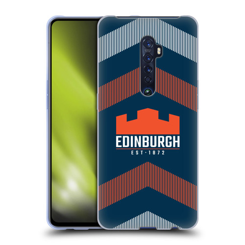 Edinburgh Rugby Logo Art Lines Soft Gel Case for OPPO Reno 2